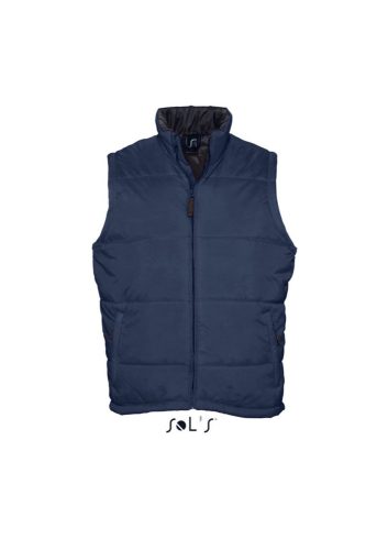 Uniszex WARM steppelt mellény poliészter béléssel, SOL'S SO44002, Navy-3XL