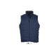 Uniszex WARM steppelt mellény poliészter béléssel, SOL'S SO44002, Navy-3XL