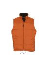 Uniszex WARM steppelt mellény poliészter béléssel, SOL'S SO44002, Orange-2XL