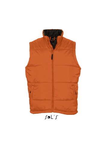 Uniszex WARM steppelt mellény poliészter béléssel, SOL'S SO44002, Orange-2XL