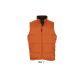 Uniszex WARM steppelt mellény poliészter béléssel, SOL'S SO44002, Orange-2XL