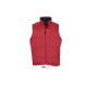 Uniszex WARM steppelt mellény poliészter béléssel, SOL'S SO44002, Red-2XL