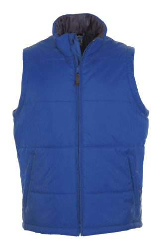 Uniszex WARM steppelt mellény poliészter béléssel, SOL'S SO44002, Royal Blue-2XL