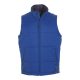 Uniszex WARM steppelt mellény poliészter béléssel, SOL'S SO44002, Royal Blue-L