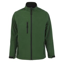   Férfi RELAX vastag 3 rétegű softshell dzseki, SOL'S SO46600, Bottle Green-S