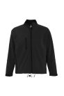 Férfi RELAX vastag 3 rétegű softshell dzseki, SOL'S SO46600, Black-4XL