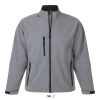 Férfi RELAX vastag 3 rétegű softshell dzseki, SOL'S SO46600, Grey Melange-2XL