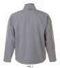 Férfi RELAX vastag 3 rétegű softshell dzseki, SOL'S SO46600, Grey Melange-2XL