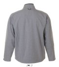 Férfi RELAX vastag 3 rétegű softshell dzseki, SOL'S SO46600, Grey Melange-4XL