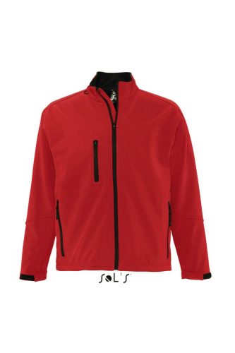 Férfi RELAX vastag 3 rétegű softshell dzseki, SOL'S SO46600, Pepper Red-2XL