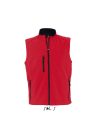 Férfi RALLYE 3 rétegű vastag softshell mellény, SOL'S SO46601, Pepper Red-2XL