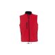 Férfi RALLYE 3 rétegű vastag softshell mellény, SOL'S SO46601, Pepper Red-2XL