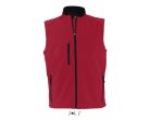 Férfi RALLYE 3 rétegű vastag softshell mellény, SOL'S SO46601, Pepper Red-2XL