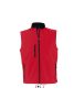 Férfi RALLYE 3 rétegű vastag softshell mellény, SOL'S SO46601, Pepper Red-L