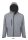 Férfi REPLAY kapucnis cipzáras softshell dzseki, SOL'S SO46602, Grey Melange-L