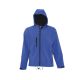 Férfi REPLAY kapucnis cipzáras softshell dzseki, SOL'S SO46602, Royal Blue-2XL