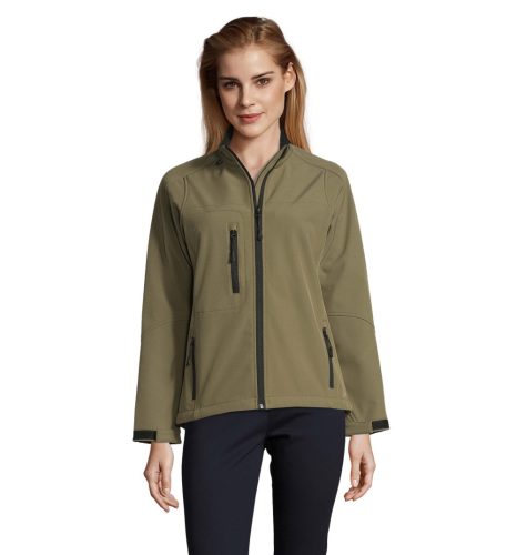 Női ROXY vastag 3 rétegű softshell dzseki, SOL'S SO46800, Army-L