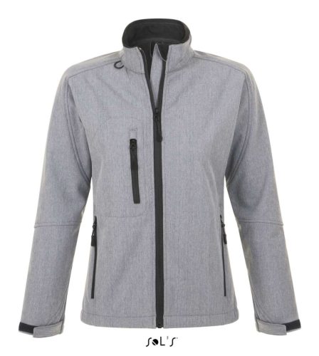 Női ROXY vastag 3 rétegű softshell dzseki, SOL'S SO46800, Grey Melange-2XL