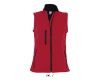 Női RALLYE 3 rétegű vastag softshell mellény, SOL'S SO46801, Pepper Red-L