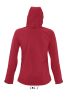 Női REPLAY kapucnis cipzáras softshell dzseki, SOL'S SO46802, Pepper Red-M