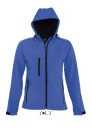 Női REPLAY kapucnis cipzáras softshell dzseki, SOL'S SO46802, Royal Blue-XL