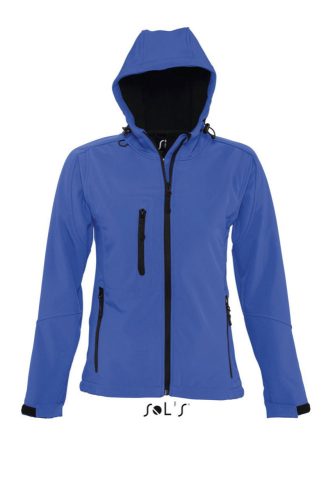 Női REPLAY kapucnis cipzáras softshell dzseki, SOL'S SO46802, Royal Blue-XL