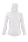 Női REPLAY kapucnis cipzáras softshell dzseki, SOL'S SO46802, White-2XL