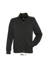 Férfi cipzáras pulóver passzés magas gallérral, SOL'S SO47200, Black-2XL