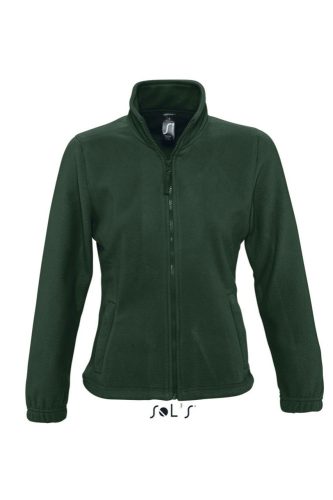 Női NORWAY cipzáras polár pulóver, SOL'S SO54500, Fir Green-2XL