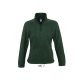 Női NORWAY cipzáras polár pulóver, SOL'S SO54500, Fir Green-2XL