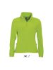 Női NORWAY cipzáras polár pulóver, SOL'S SO54500, Lime-2XL