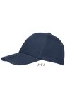 Uniszex vastag 6 paneles pamut baseball sapka, SOL'S SO88100, French Navy-U