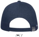 Uniszex vastag 6 paneles pamut baseball sapka, SOL'S SO88100, French Navy-U