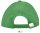 Uniszex vastag 6 paneles pamut baseball sapka, SOL'S SO88100, Kelly Green/White-U