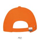 Uniszex vastag 6 paneles pamut baseball sapka, SOL'S SO88100, Orange-U