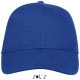 Uniszex vastag 6 paneles pamut baseball sapka, SOL'S SO88100, Royal Blue-U