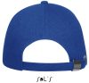 Uniszex vastag 6 paneles pamut baseball sapka, SOL'S SO88100, Royal Blue-U