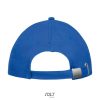 Uniszex vastag 6 paneles pamut baseball sapka, SOL'S SO88100, Royal Blue/White-U