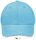 Uniszex vastag 6 paneles pamut baseball sapka, SOL'S SO88100, Turquoise/White-U