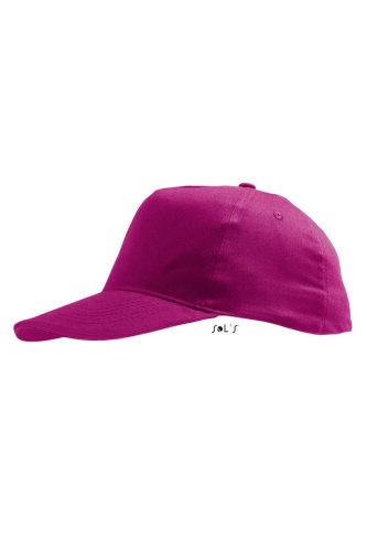 Gyerek  SUNNY KIDS tépőzáras baseball sapka, 5 paneles, SOL'S SO88111, Fuchsia-U