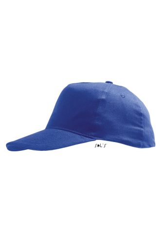 Gyerek  SUNNY KIDS tépőzáras baseball sapka, 5 paneles, SOL'S SO88111, Royal Blue-U