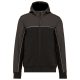 WK450 kétszínű három rétegű, kapucnis softshell dzseki Designed To Work, Black/Dark Grey-L