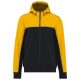 WK450 kétszínű három rétegű, kapucnis softshell dzseki Designed To Work, Black/Yellow-M