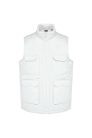 WK607 bélelt unisex mellény sok zsebbel Designed To Work, White-L