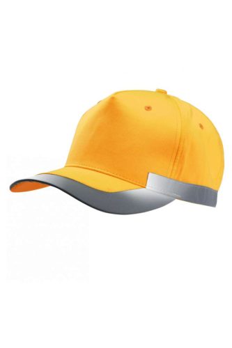 WKP123 5 paneles neonszínű baseballsapka Designed To Work, Fluorescent Orange-U