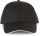 WKP145 hat paneles tépőzáras baseballsapka Designed To Work, Black/White-U