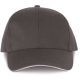 WKP145 hat paneles tépőzáras baseballsapka Designed To Work, Shale Grey/Light Grey-U