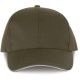 WKP145 hat paneles tépőzáras baseballsapka Designed To Work, Khaki/Light Grey-U